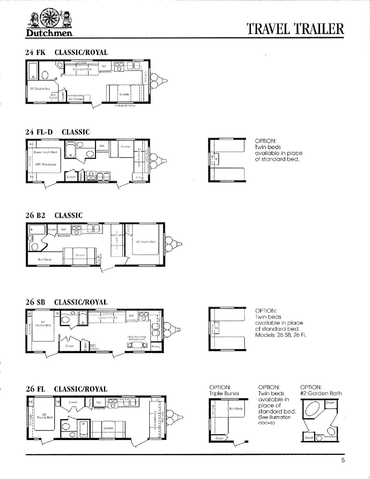 1995 Dutchmen Floorplan - RV Roundtable Buy - Sell - Join