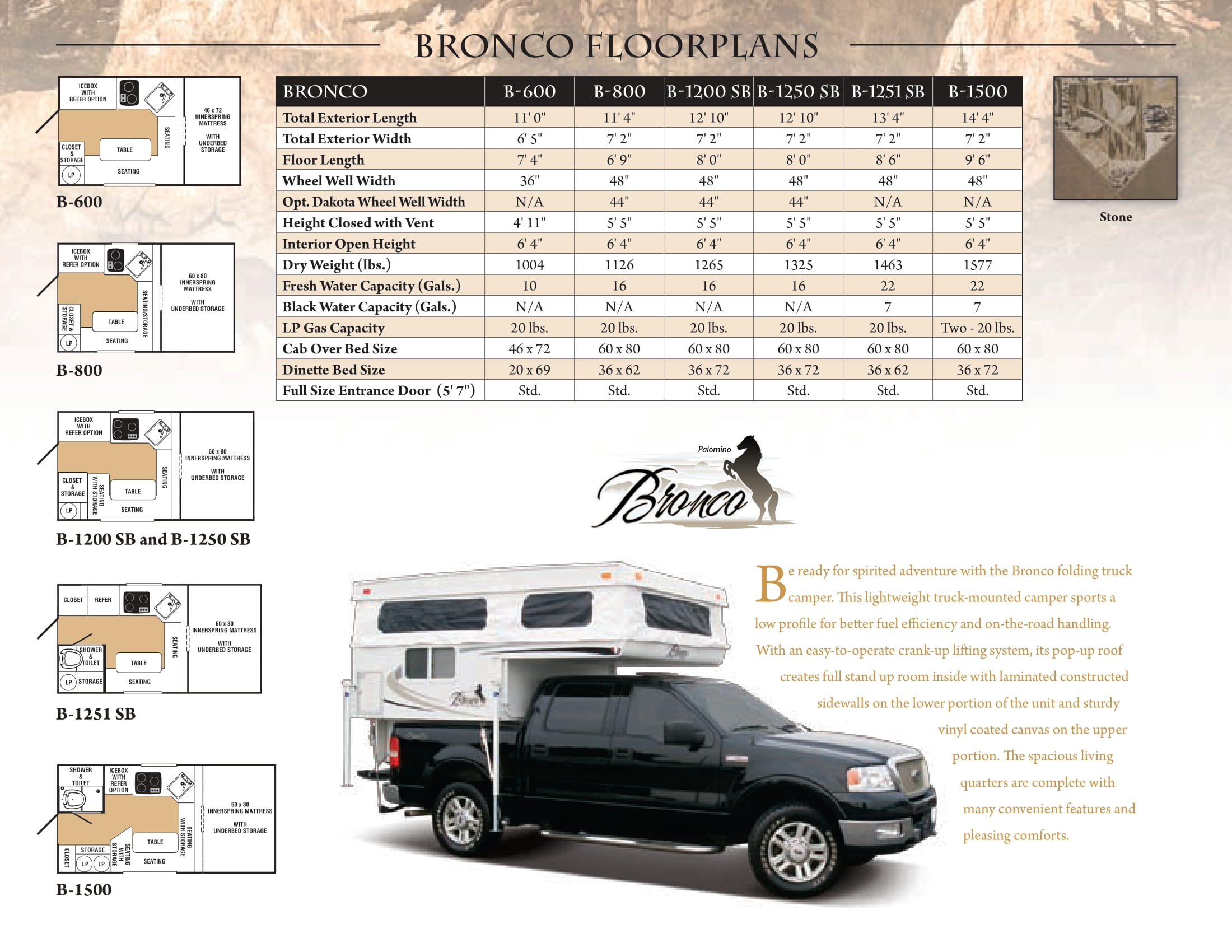 2008 Palomino Truck Camper Brochure - RV Roundtable Buy - Sell - Join